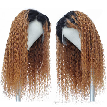 High Quality Brazilian Glueless Transparent Hd 13X6 Frontal Human Hair Curly 360 Full Lace Front Wigs